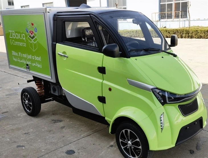 Newest New Energy 4 Four Wheels Mini Electric Cargo Van Scooter For Fast Food Delivery Newest New Energy 4 Four Wheels Mini Electric Cargo Van Scooter For Fast Food Delivery