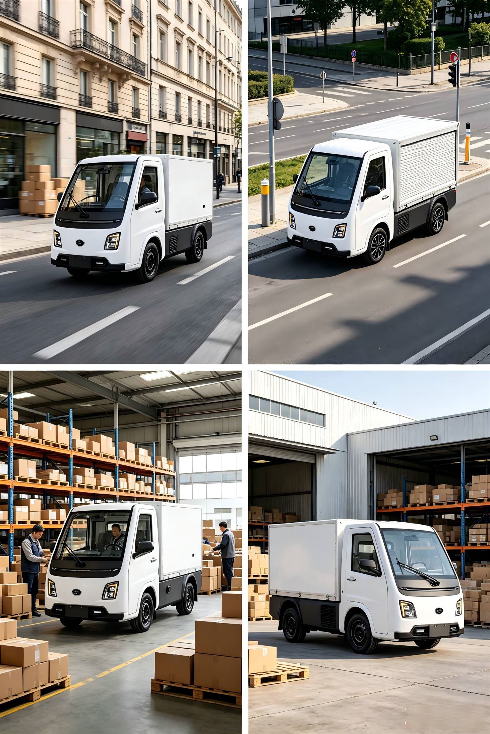 High-end EV Cargo Truck Ad Design High-end EV Cargo Truck Ad Design